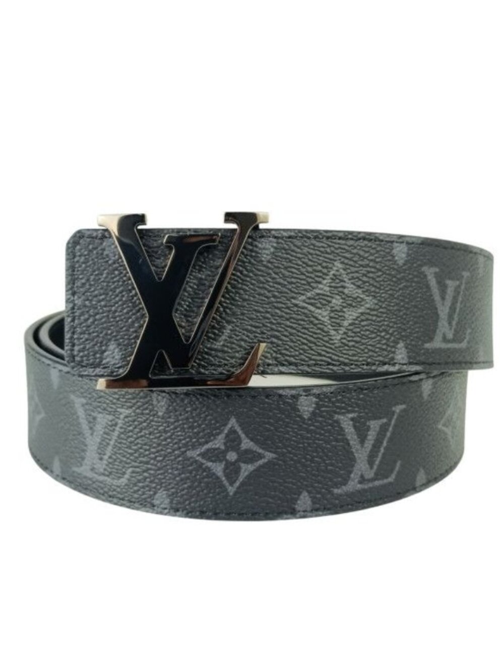Louis Vuitton Belt Ceinture Black Monogram Eclipse